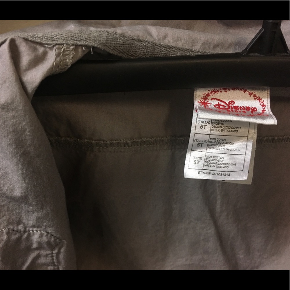 Handy Manny collared shirt in gray Like New tools motorcycle shop boys Disney 5T - Picture 12 of 16